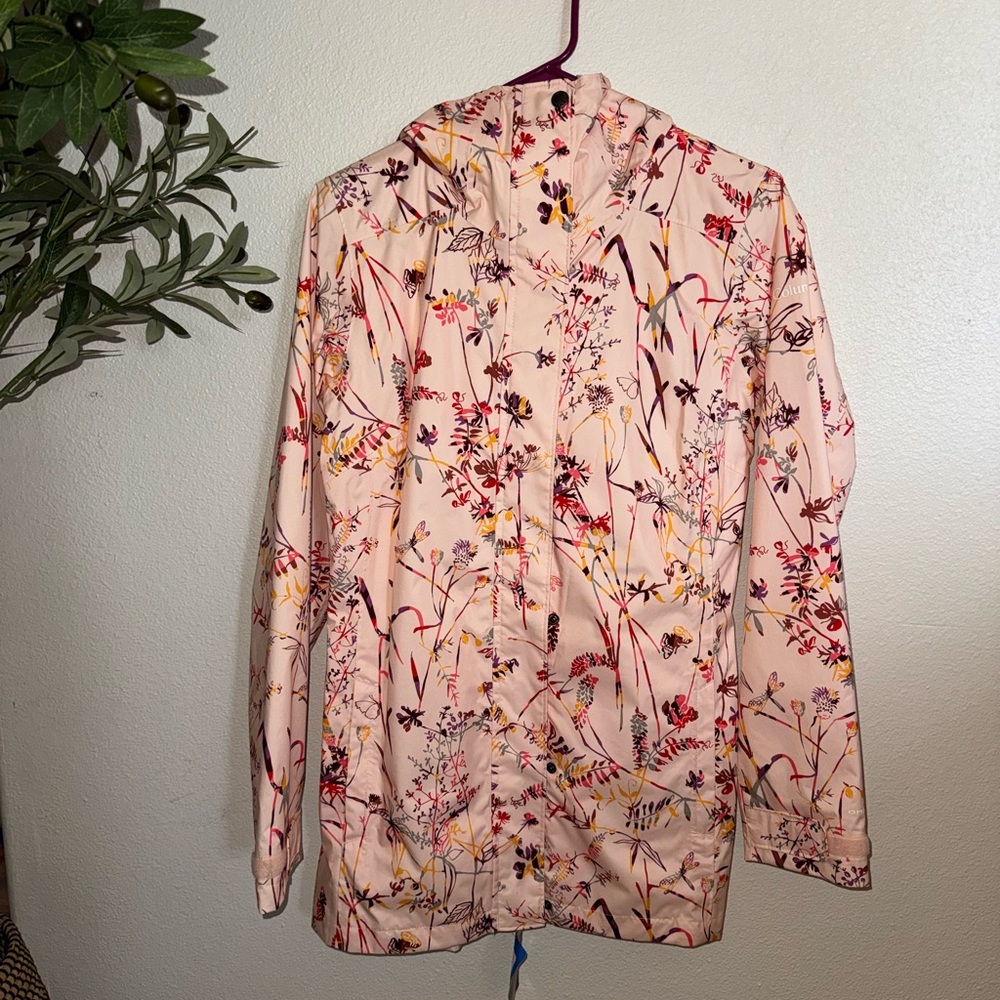 Columbia Floral Pink Women's Rain Jacket